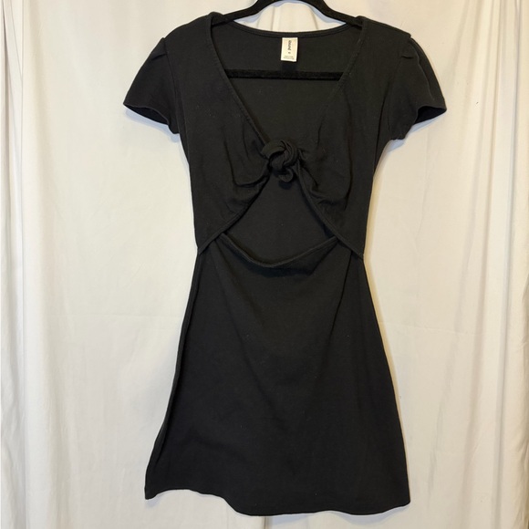 Abound Dresses & Skirts - Abound Black Mini Dress with Knot Detail